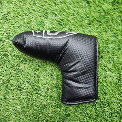 SP SHIELD BLACK BLADE PUTTER HEADCOVER VERYGOOD
