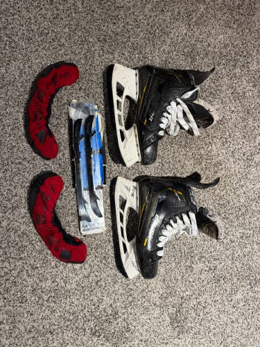 Bauer Supreme M5 Pro Skates - Size: 7.5 - Fit 2 - Used - Extra Steel & Guards