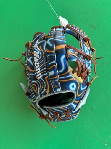 LIKE NEW Blue Mizuno Pro Select RH Infield Baseball Glove 11.5"