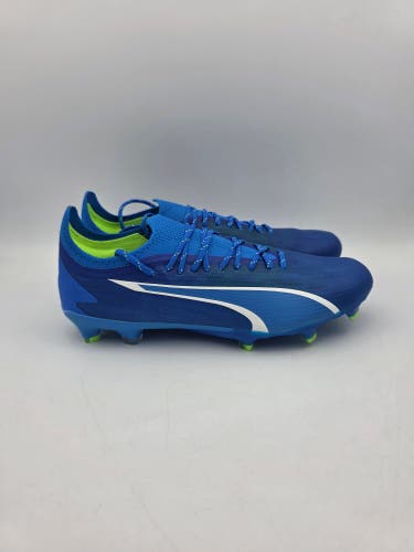 Puma Ultra Ultimate FG/AG Soccer Cleats Womens Size 7.5 Blue/White 107507-03