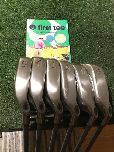 Callaway Hawkeye Tungsten Injected Titanium Irons Set 5-PW Regular Graphite VGC