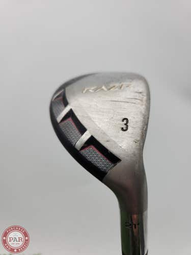 2011 CALLAWAY RAZR X 3 HYBRID 21* REG CALLAWAY MID TORQUE GOOD