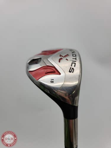 2009 TOUR EDGE EXOTICS XCG V 3 HYBRID 18* STIFF MITSU BASSARA 45CT GOOD