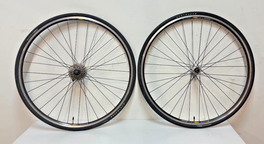 Alexrims AT450 8-Speed 32-Spoke Black Aluminum 700C Wheelset Bontrager Tires