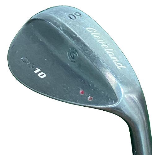 Cleveland CG10 Gunmetal Lob Wedge 60*12 CMM 2 Dots RH Stiff Steel 35" Nice Grip