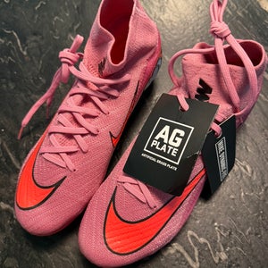 Purple Unisex 6.5Y (Big Kids / Youth) Nike Mercurial Superfly 10 Elite AG Molded Cleats Cleats (New)
