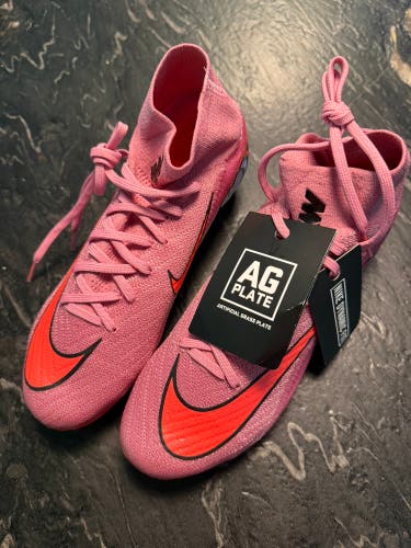 Purple Unisex 6.5Y (Big Kids / Youth) Nike Mercurial Superfly 10 Elite AG Molded Cleats Cleats (New)