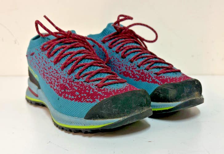 La Sportiva TX2 EVO Blue Knit Approach Sneakers US Women's 5.5 EU 36