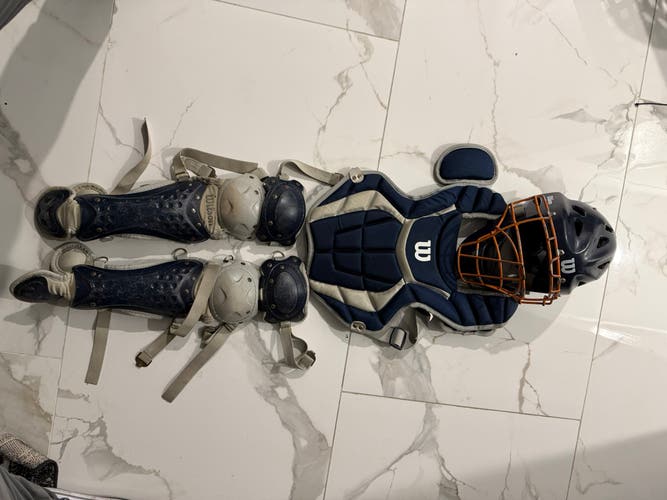 Navy Wilson C200 Catcher's Set (Used)
