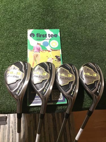 Tour Edge HL3 Hot Launch 3 Hybrids Set (3H-6H) Regular 60 UST Mamiya Graphite