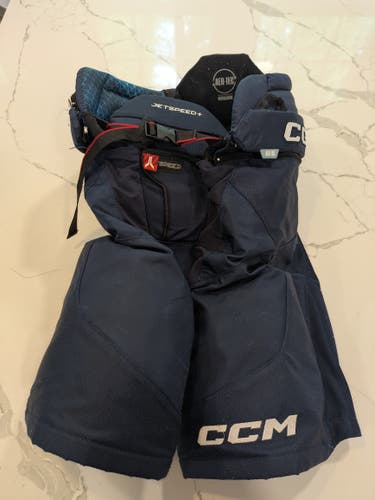 CCM JetSpeed + Navy Hockey Pants Size Junior Large