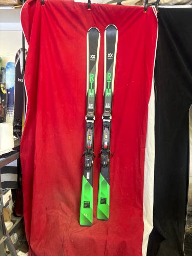 Skis: Volkl 172 cm All Mountain Skis With Bindings (Used)