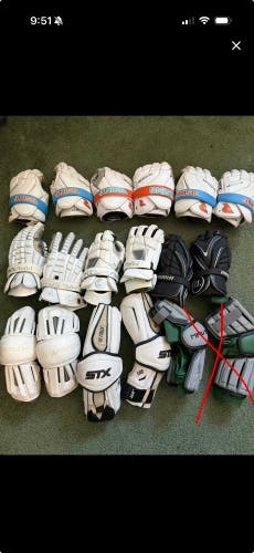 Lacrosse glove and arm guard bundle! Act quick!