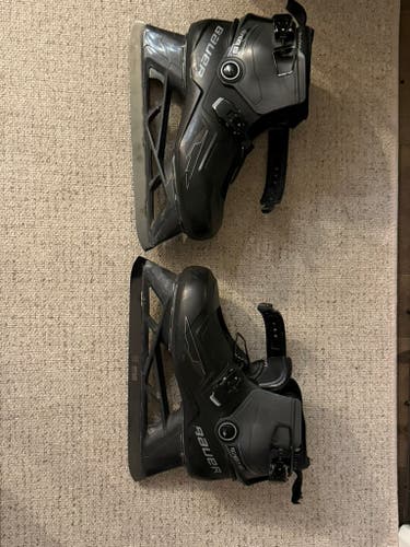 2025 Bauer Konekt 2 Hockey Goalie Skates 10 (Used) - 2 sets Bladetech steels