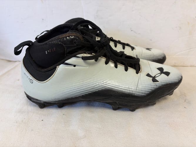 White Men's Size M 9.0 (W 10.0) Adult Under Armour Nitro MC (Used)