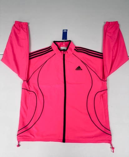 Pink Men's Medium Adidas Jacket (New) Adidas Originals Men’s 3S Woven Full Zip Track Jacket JX6598