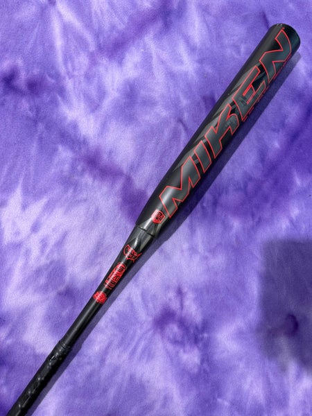 Black Miken Maniac Alloy Bat (-7) Alloy 27 oz 34" (Used)