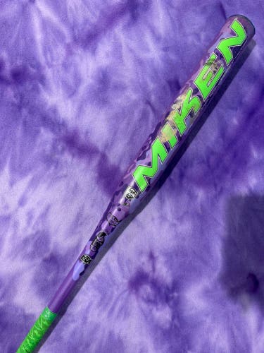 Purple Miken Maniac Alloy Bat (-8) Alloy 26 oz 34" (Used)
