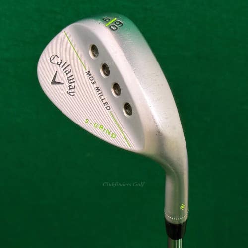 Callaway MD3 Milled Tour Chrome 60-9S 60 Lob Wedge Dynamic Gold Wedge Flex