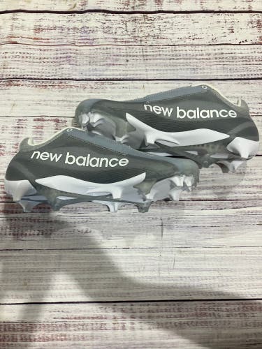 Gray New Balance Burn X4 Lacrosse Cleats I Size 8.5 (New)