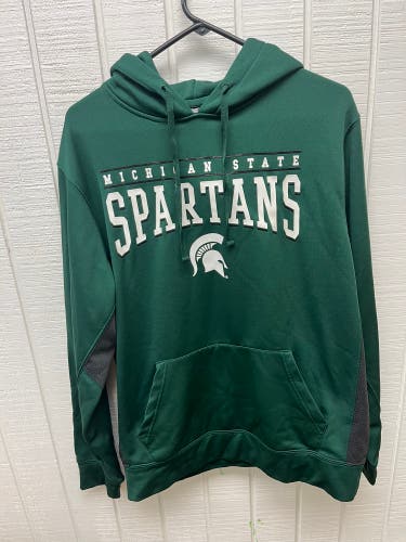 Michigan State Spartans Men’s Large Hoodie Colosseum Athletics Green White NCAA