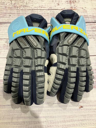 Gray 13" Maverik Max Lacrosse Gloves (New)