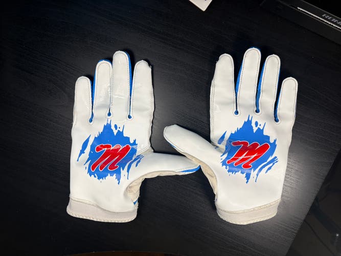 Ole Miss 3xl White Adult Nike Superbad Gloves (New)
