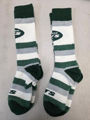 ST19 Mens NFL NEW YORK JETS Lot of 2 Crew Socks MEDIUM 5-10 NEW