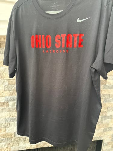 Black Ohio State Lacrosse Dry Fit T-ShirtShirt