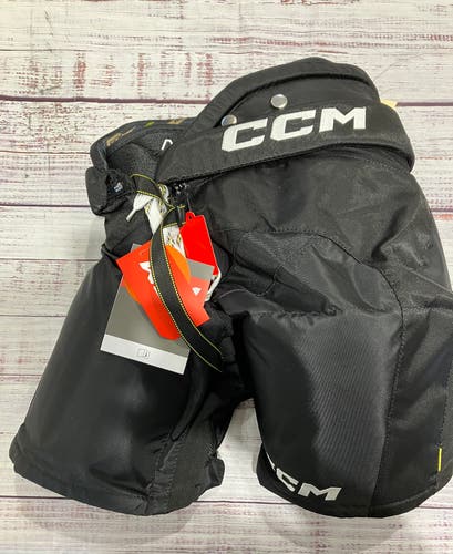 Black Junior Large CCM Tacks AS-V Hockey Pants (New)
