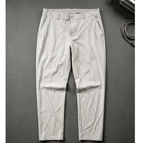 Greg Norman Performance Golf Tech Pants Mens 36x30 Khaki Stretch Trousers