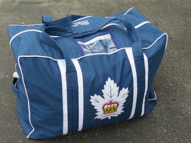 JRZ Toronto Marlies AHL Pro Stock Hockey Team Equipment Travel Bag Blue Player Size