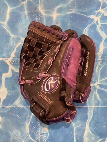 Purple Rawlings Highlight Series RH Baseball Glove 11" (Used)
