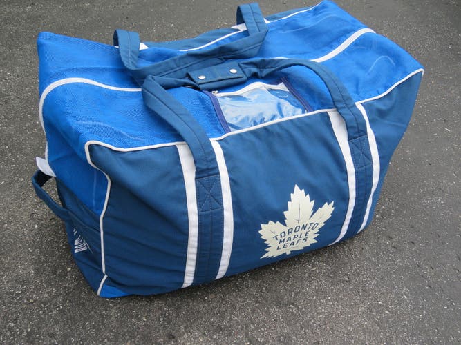 JRZ Toronto Maple Leafs NHL Pro Stock Hockey Team Equipment Player Travel Bag Mesh Bag