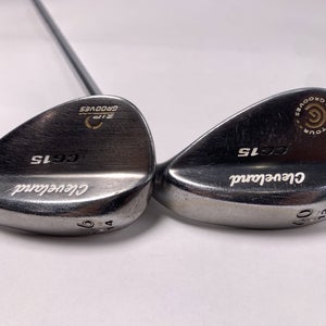 Cleveland CG15 Black Pearl Wedge Set 56* 14 | 60* 12 Traction Wedge Steel RH