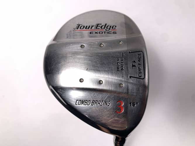 Tour Edge Exotics 3 Fairway Wood 15* Fujikura High Launch System 68g Stiff RH