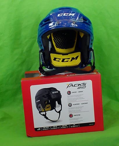 Medium Senior CCM Tacks 210 Helmet (New) - Royal