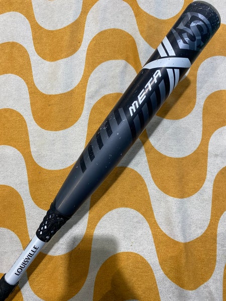 Black 2022 Louisville Slugger Meta Composite Bat (-10) Composite 20 oz 30" (Used)