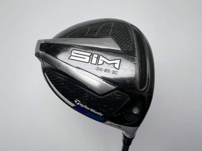 TaylorMade SIM MAX Driver 10.5* UST Mamiya Helium 4F2 45g Senior Graphite Mens