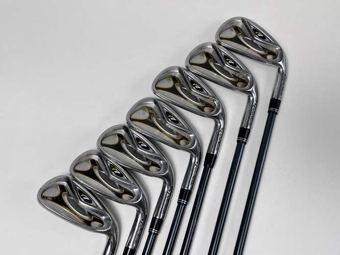 TaylorMade R7 Iron Set 4-PW+AW REAX 65g Regular Graphite Mens RH No 8 iron