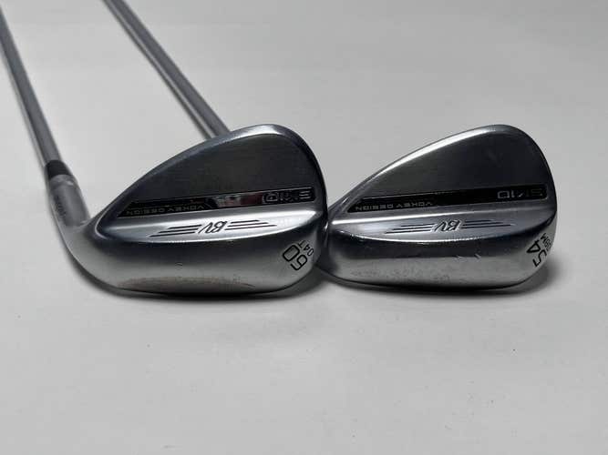 Titleist Vokey SM10 Tour Chrome Wedge Set 54* 8 60* 4 Vokey Wedge Steel Mens RH