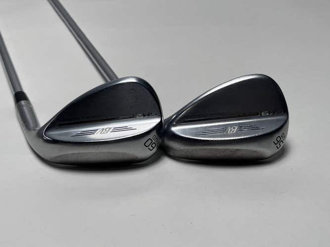 Titleist Vokey SM9 Tour Chrome Wedge Set 56* 12 60* 12 Wedge Steel Mens RH