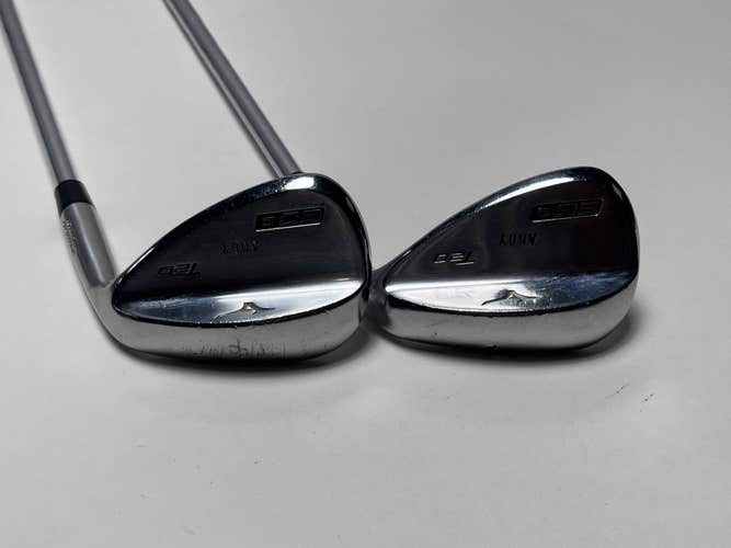 Mizuno T20 Satin Chrome Wedge Set 56* 10 60* 10 KBS $-Taper 120g Stiff Steel RH