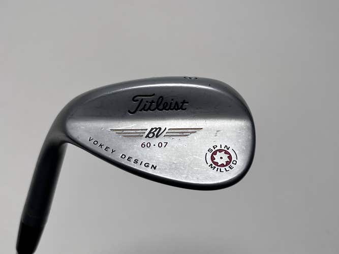 LEFTY Titleist Vokey Spin Milled Chrome 2009 LW 60* 7 Wedge Steel Mens LH
