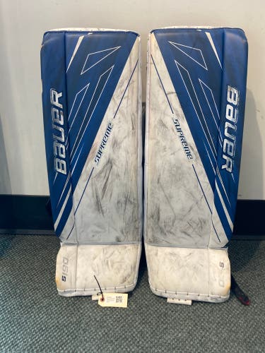 Used Intermediate Medium Bauer Supreme S190 Goalie Leg Pads 31"+1