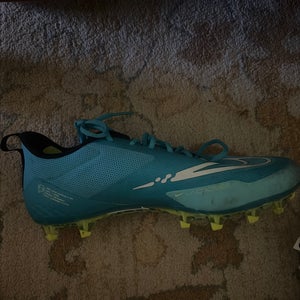 Blue Men's Size M 11.5 (W 12.5) Adult Nike Alpha Huarache 8 Pro Mid Top Turf Cleats (Used)