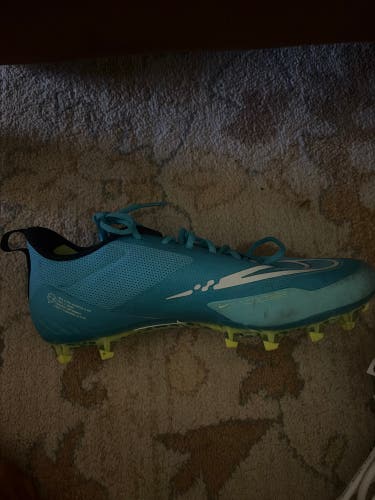 Blue Men's Size M 11.5 (W 12.5) Adult Nike Alpha Huarache 8 Pro Mid Top Turf Cleats (Used)