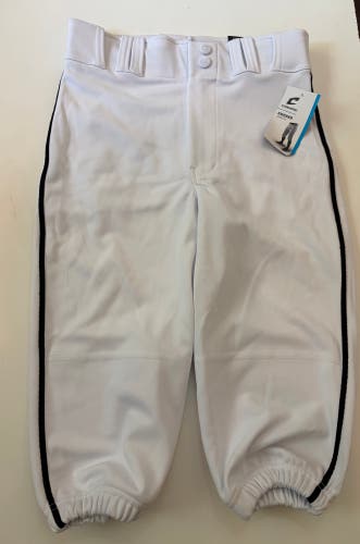 White Unisex Large Youth Champro Game Pants (New)