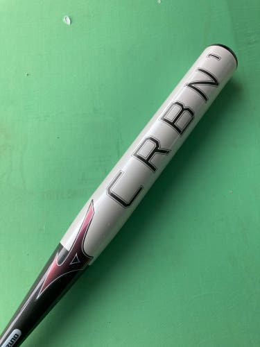 White 2024 Mizuno F24 CRBN1 Composite Bat (-10) Composite 23 oz 33" (Used)