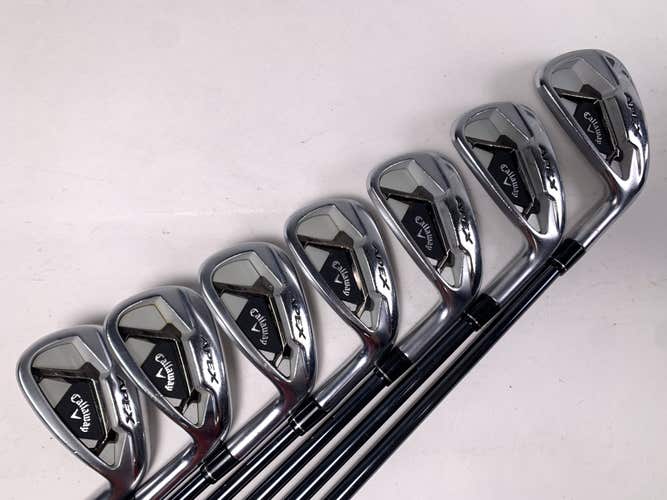 Callaway Apex 21 Iron Set 5-PW+AW Recoil Dart F3 65g Regular Graphite RH +1"